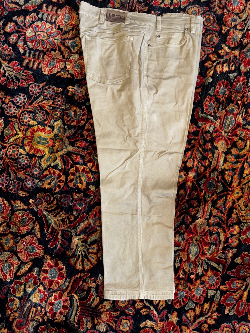 Duluth Trading Co Cream Work Pants